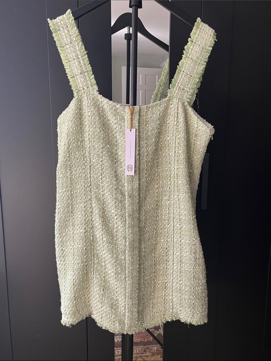 House of Harlow 1960 Dresses & Skirts - Light Green Tweed Sleeveless Shift Dress